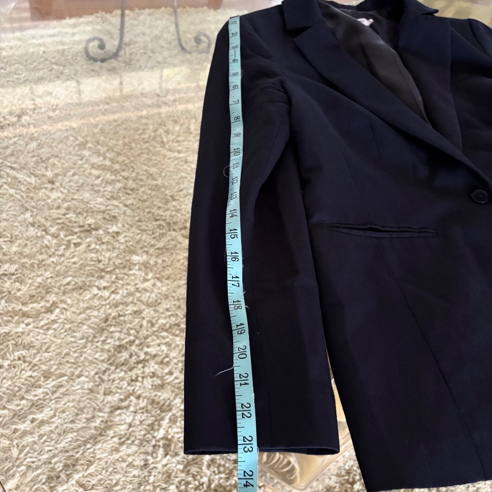VINTAGE Pendleton Blazer Womens 6 Navy Blue Virgin Wool Jacket Preppy Classic - Picture 11 of 12